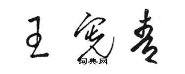 骆恒光王宪青草书个性签名怎么写