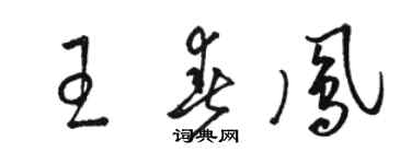 骆恒光王春凤草书个性签名怎么写