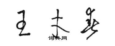 骆恒光王才春草书个性签名怎么写
