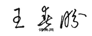 骆恒光王春盼草书个性签名怎么写