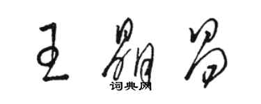 骆恒光王晶昌草书个性签名怎么写