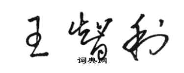 骆恒光王智利草书个性签名怎么写