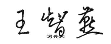 骆恒光王智燕草书个性签名怎么写