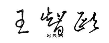 骆恒光王智欧草书个性签名怎么写