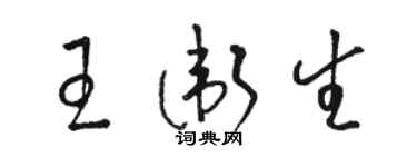 骆恒光王卫生草书个性签名怎么写