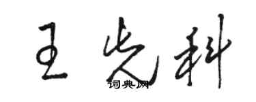 骆恒光王先科草书个性签名怎么写