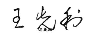骆恒光王先利草书个性签名怎么写