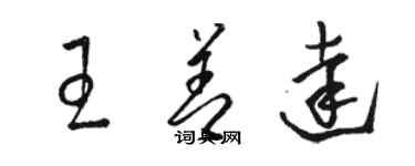 骆恒光王善达草书个性签名怎么写