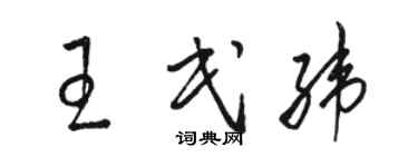骆恒光王民纬草书个性签名怎么写