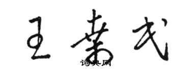 骆恒光王桑民草书个性签名怎么写