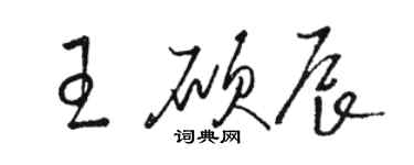 骆恒光王硕辰草书个性签名怎么写