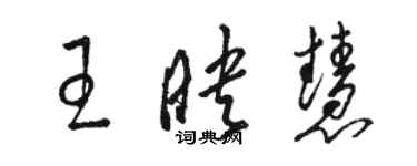 骆恒光王映慧草书个性签名怎么写