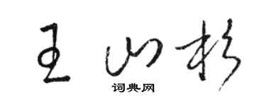 骆恒光王山杉草书个性签名怎么写