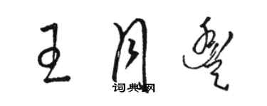 骆恒光王月丰草书个性签名怎么写