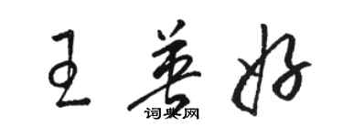 骆恒光王英好草书个性签名怎么写