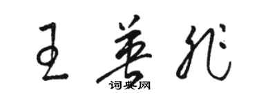 骆恒光王英非草书个性签名怎么写