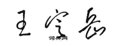 骆恒光王定岳草书个性签名怎么写