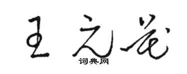 骆恒光王元花草书个性签名怎么写