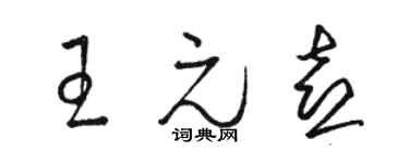 骆恒光王元喜草书个性签名怎么写