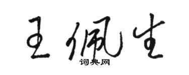 骆恒光王佩生草书个性签名怎么写