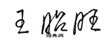 骆恒光王昭旺草书个性签名怎么写
