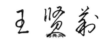 骆恒光王贤莉草书个性签名怎么写