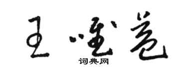 骆恒光王唯益草书个性签名怎么写