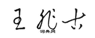骆恒光王非古草书个性签名怎么写