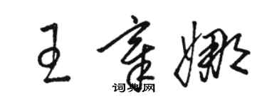 骆恒光王章娜草书个性签名怎么写