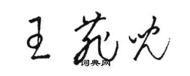 骆恒光王菲儿草书个性签名怎么写