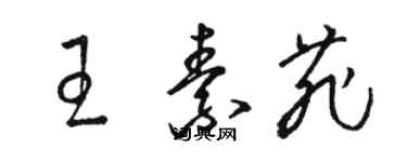 骆恒光王素菲草书个性签名怎么写