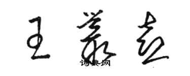 骆恒光王丛喜草书个性签名怎么写