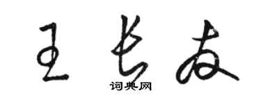 骆恒光王长友草书个性签名怎么写