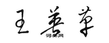 骆恒光王英革草书个性签名怎么写