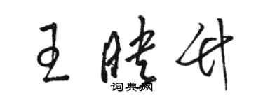 骆恒光王映竹草书个性签名怎么写
