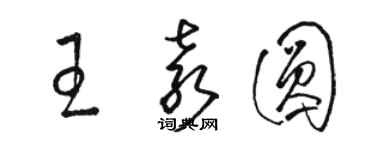 骆恒光王袁圆草书个性签名怎么写