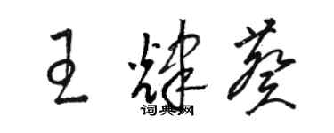 骆恒光王辉葵草书个性签名怎么写