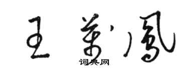 骆恒光王万凤草书个性签名怎么写