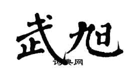 翁闿运武旭楷书个性签名怎么写