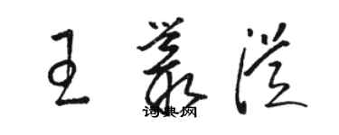 骆恒光王丛从草书个性签名怎么写