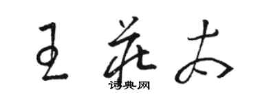骆恒光王庄太草书个性签名怎么写