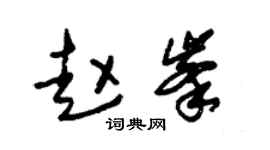 朱锡荣赵峰草书个性签名怎么写