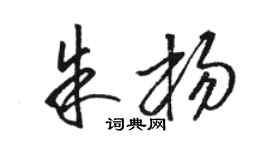 骆恒光朱杨草书个性签名怎么写