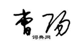 朱锡荣曹阳草书个性签名怎么写