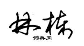朱锡荣林栋草书个性签名怎么写