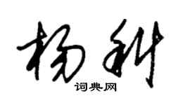 朱锡荣杨科草书个性签名怎么写