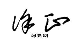 朱锡荣徐正草书个性签名怎么写