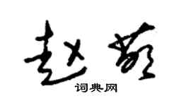 朱锡荣赵萌草书个性签名怎么写