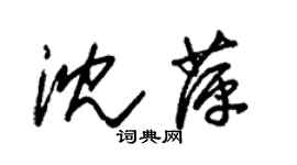 朱锡荣沈萍草书个性签名怎么写