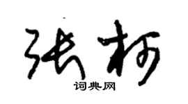 朱锡荣张柯草书个性签名怎么写